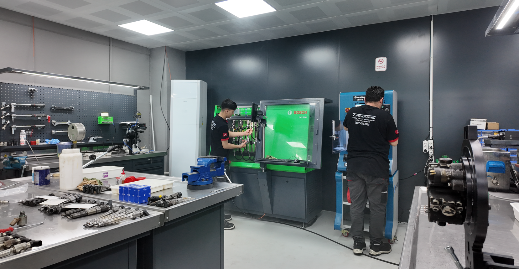 Turcan Dizel Atölyesi - test ve servis ekipmanları