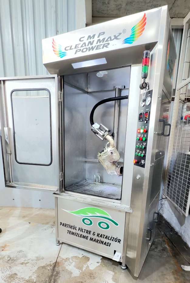 DPF cleaning unit in our workshop